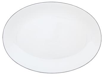 Oval dish large black ink - Raynaud
